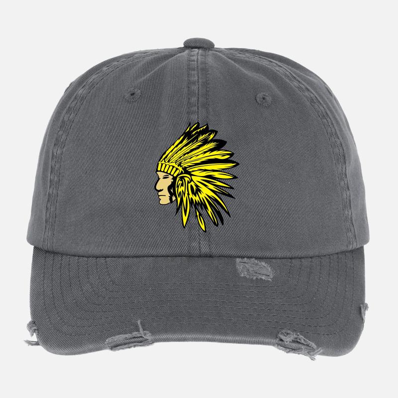 indianer Flexfit Vintage Destroyed Cap