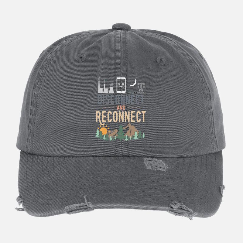 Disconnect And Reconnect Flexfit Vintage Destroyed Cap