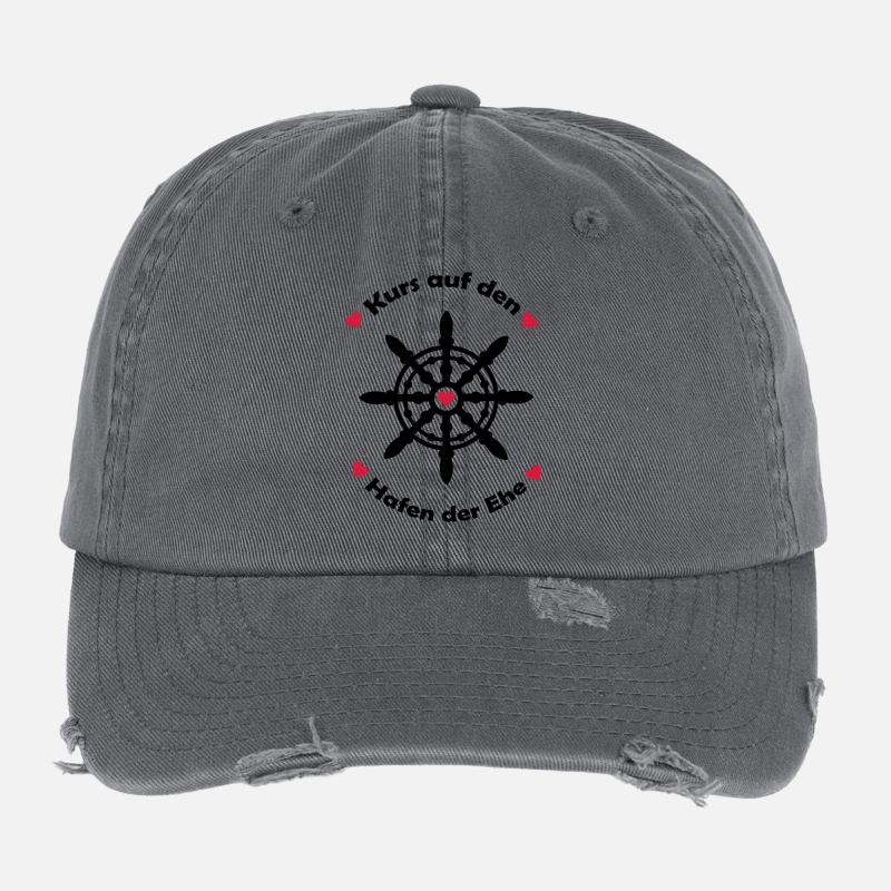 kurs_auf_den_hafen_der_ehe_002 Flexfit Vintage Destroyed Cap