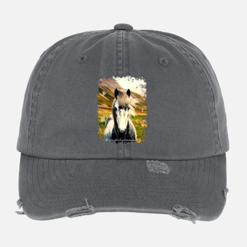 cheval Casquette vintage effet usé Flexfit