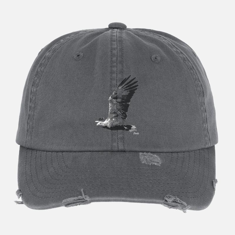 HGWild - Aigle de mer Casquette vintage effet usé Flexfit