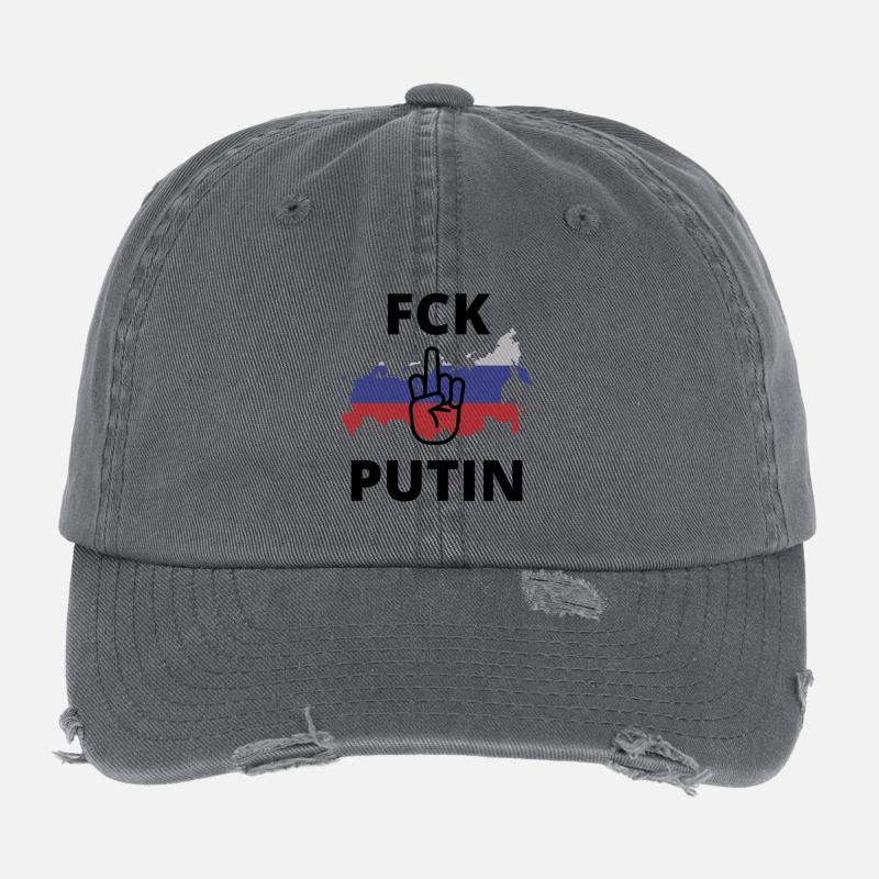 FCK PTN Flexfit Vintage Destroyed Cap