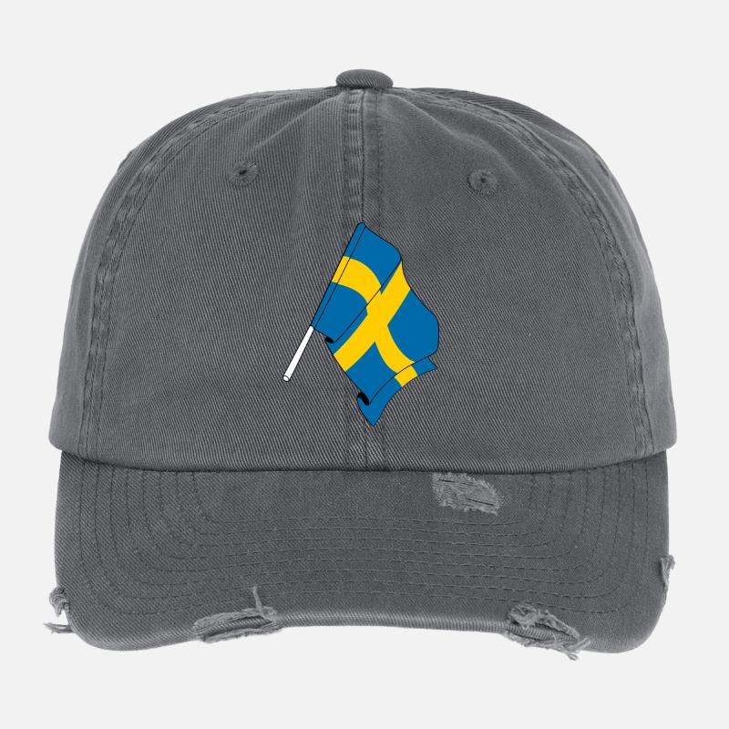 Pavillon: Suède Casquette vintage effet usé Flexfit