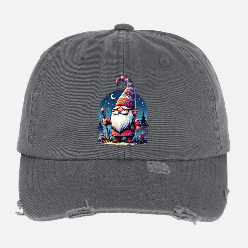Gnom-Goblin-Elf Flexfit Vintage Destroyed Cap