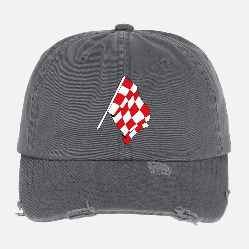 Drapeau de la province du Brabant-Septentrional Casquette vintage effet usé Flexfit