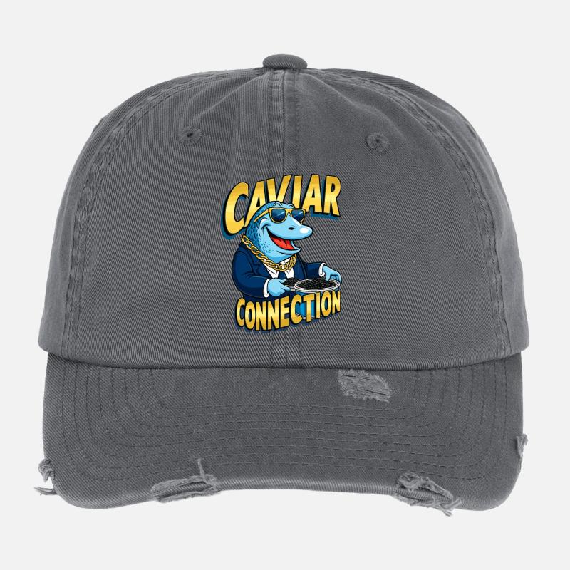 Caviar Connection Flexfit Vintage Destroyed Cap