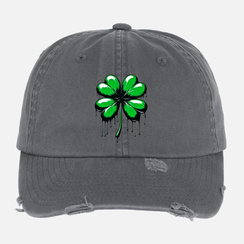 Four-leaf clover Flexfit Vintage Destroyed Cap