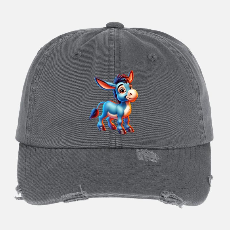 Esel-Maultier Flexfit Vintage Destroyed Cap