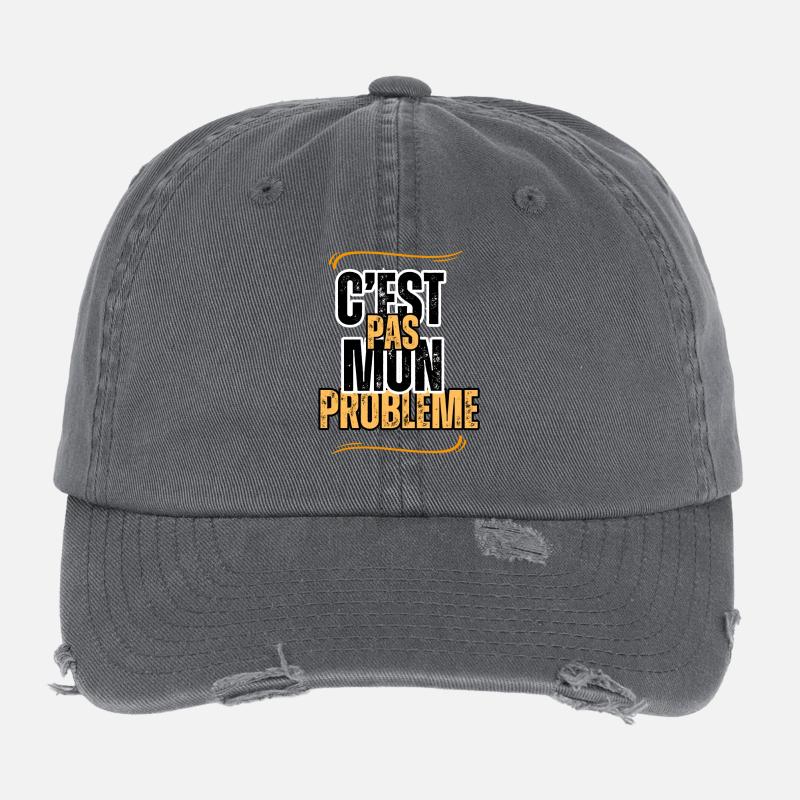 c'est pas mon problème Casquette vintage effet usé Flexfit
