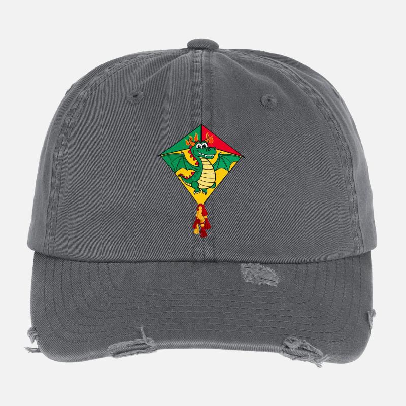 Süßer Flugdrachen Flexfit Vintage Destroyed Cap