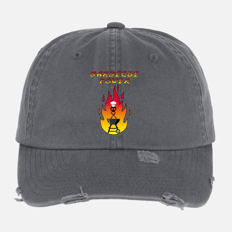 Totenkopf und Grill Flexfit Vintage Destroyed Cap