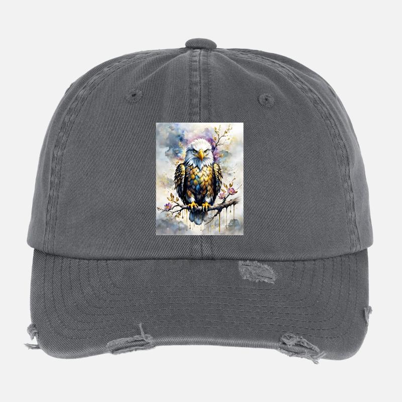 Bald Eagle Flexfit Vintage Destroyed Cap