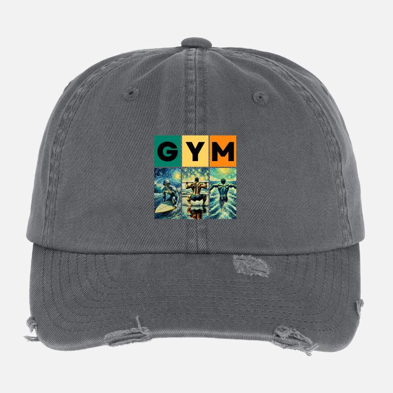 GYM Flexfit Vintage Destroyed Cap