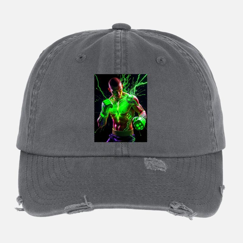 Powerful Lightning Suit Flexfit Vintage Destroyed Cap