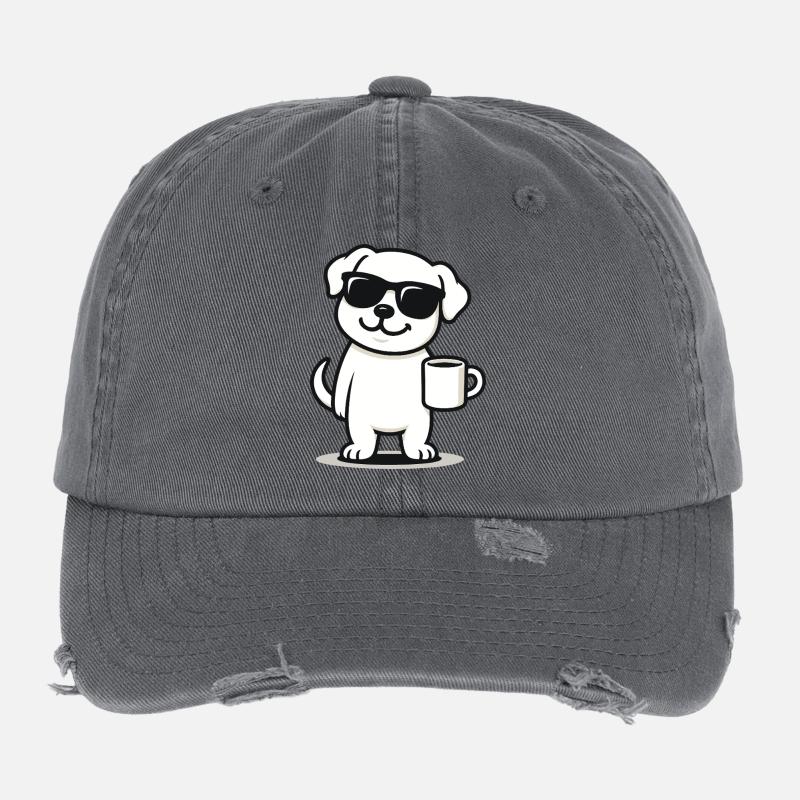 Coffee Pup Flexfit Vintage Destroyed Cap