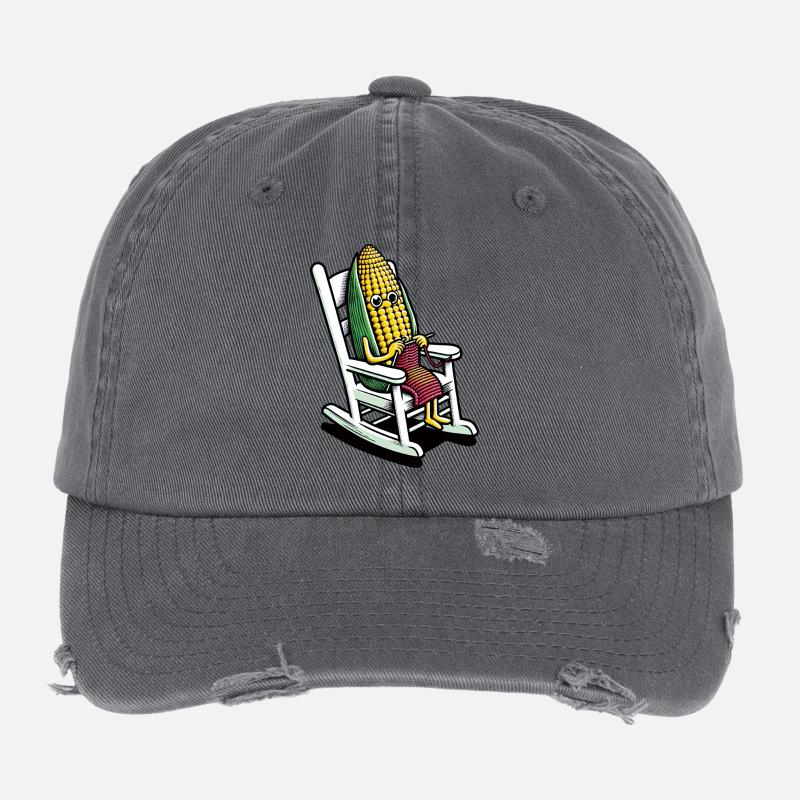 Oma Mais und ihr Strickspaß Flexfit Vintage Destroyed Cap