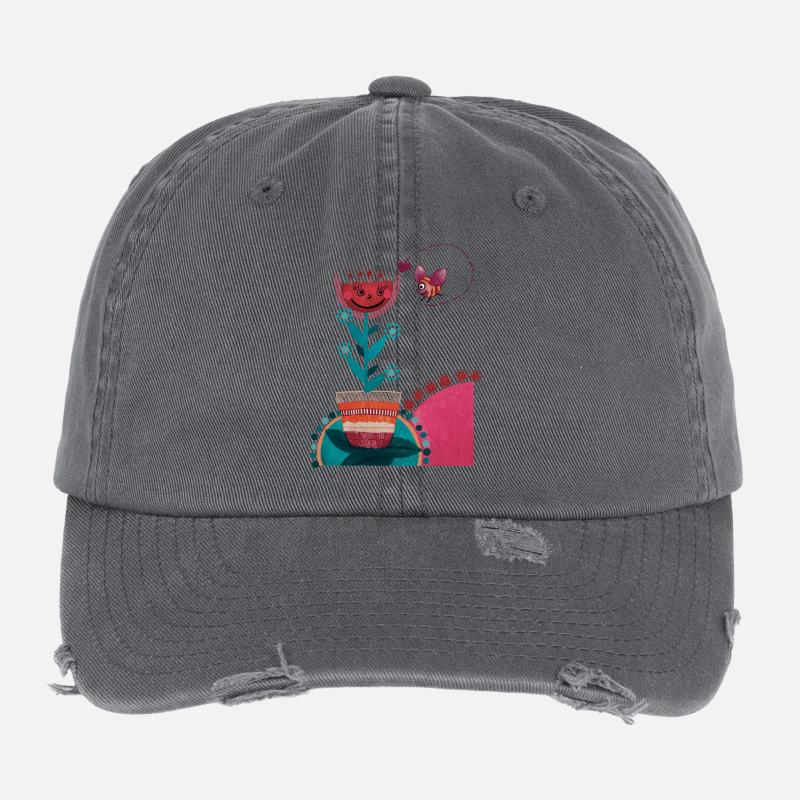 Bunter Sommer Flexfit Vintage Destroyed Cap