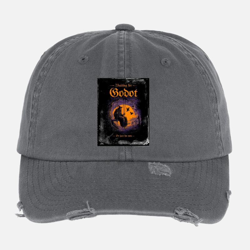 Waiting for Godot Flexfit Vintage Destroyed Cap