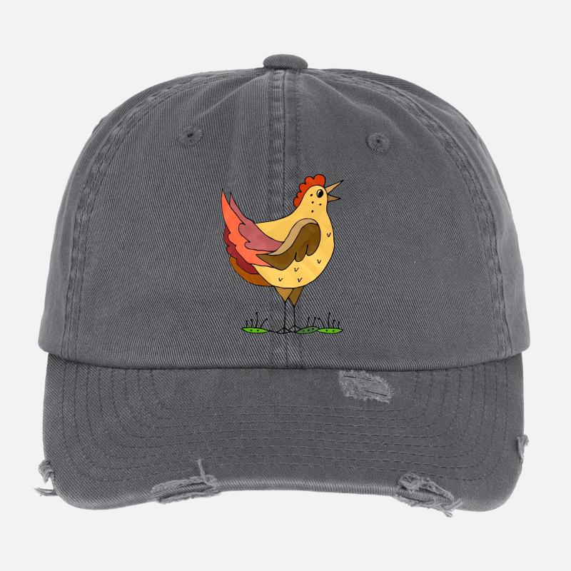 hen Flexfit Vintage Destroyed Cap