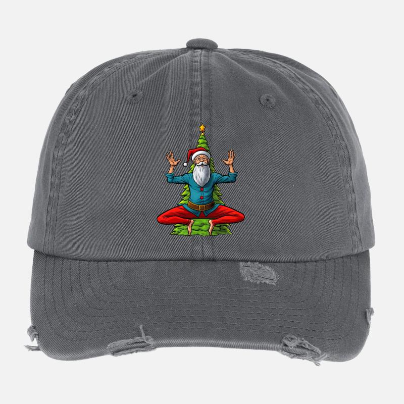 Yogis Christmas Flexfit Vintage Destroyed Cap