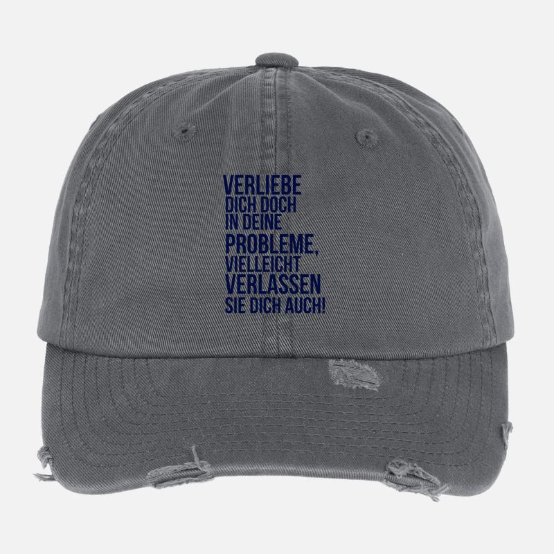 about going wild - fall in love with your problem Flexfit Vintage Destroyed Cap