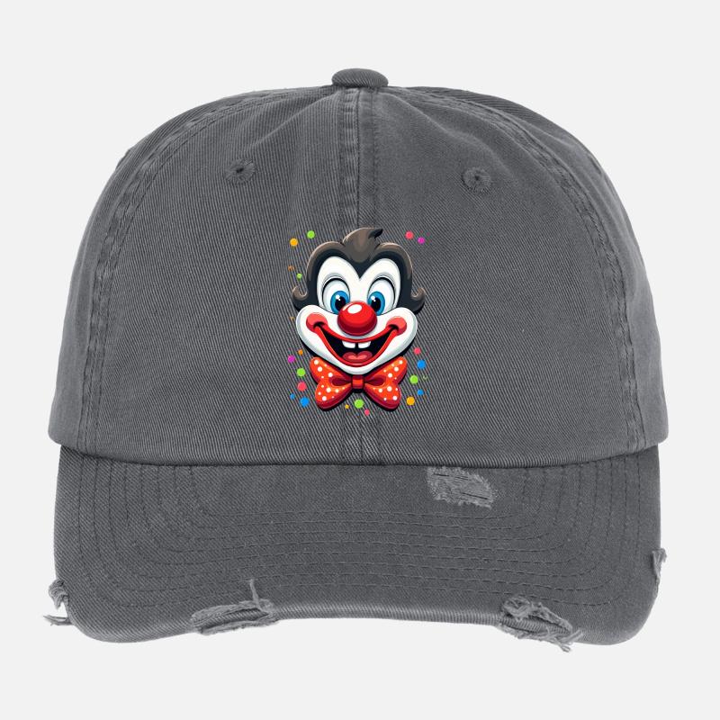 Déguisement de clown de carnaval Carnaval Carnaval Casquette vintage effet usé Flexfit