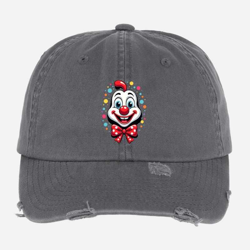 Déguisement de clown de carnaval Carnaval Carnaval Casquette vintage effet usé Flexfit