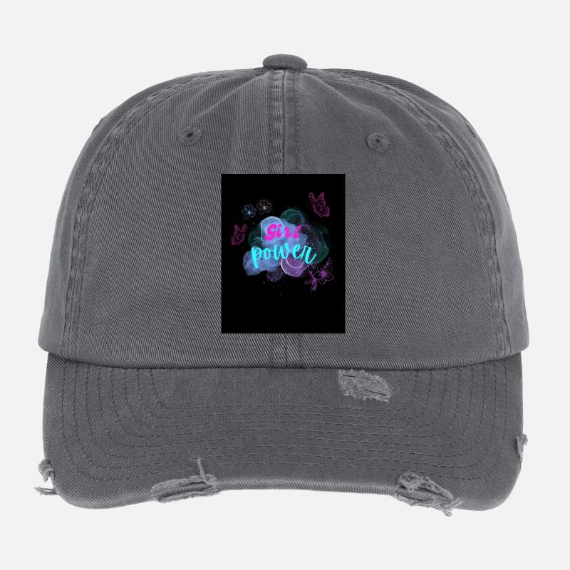 SHE✨ Flexfit Vintage Destroyed Cap