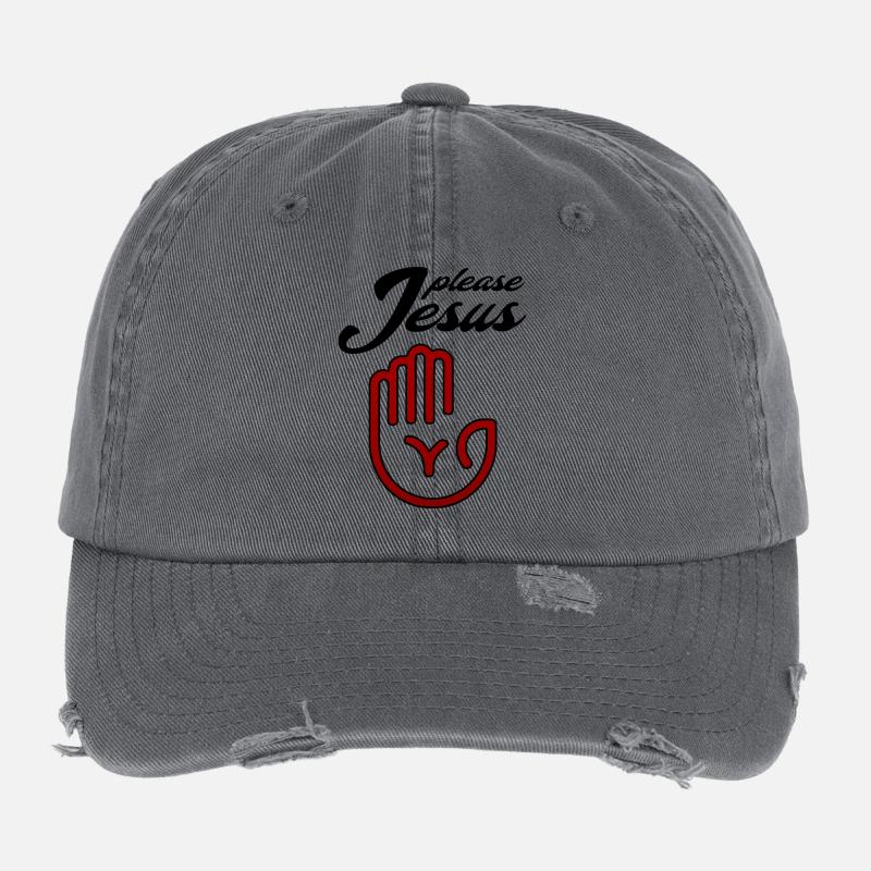Please jesus Flexfit Vintage Destroyed Cap