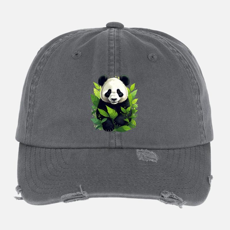 Panda Casquette vintage effet usé Flexfit