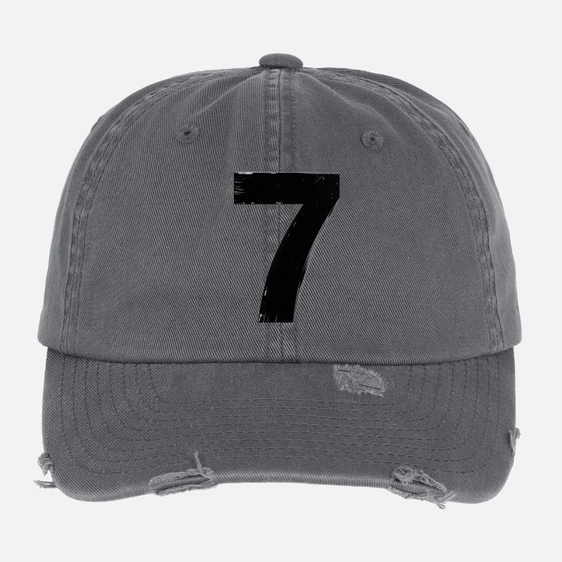 Verblasste Sieben Glyph Flexfit Vintage Destroyed Cap