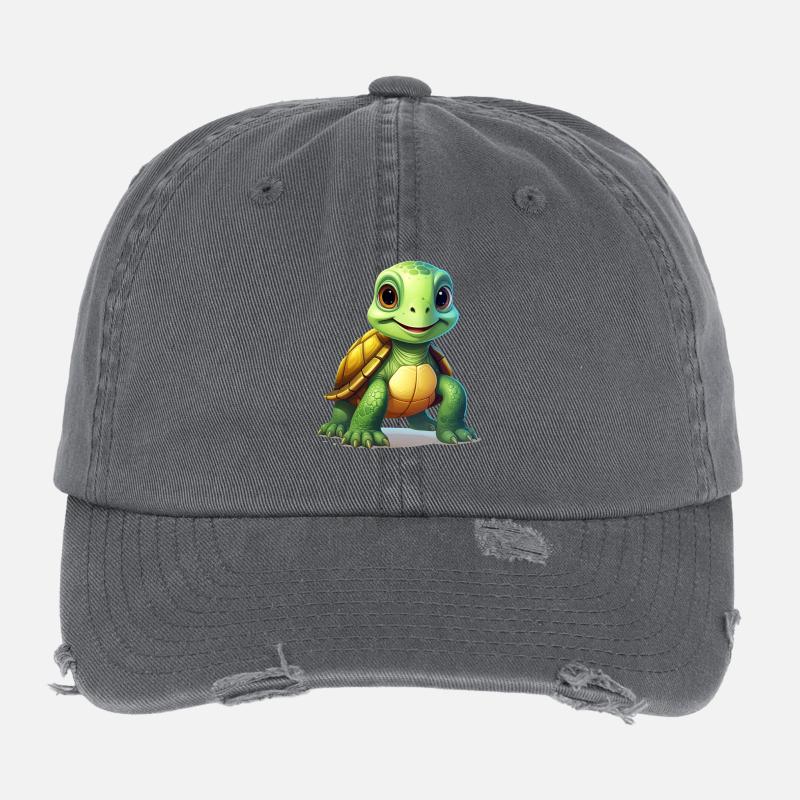 Schildkröte Flexfit Vintage Destroyed Cap