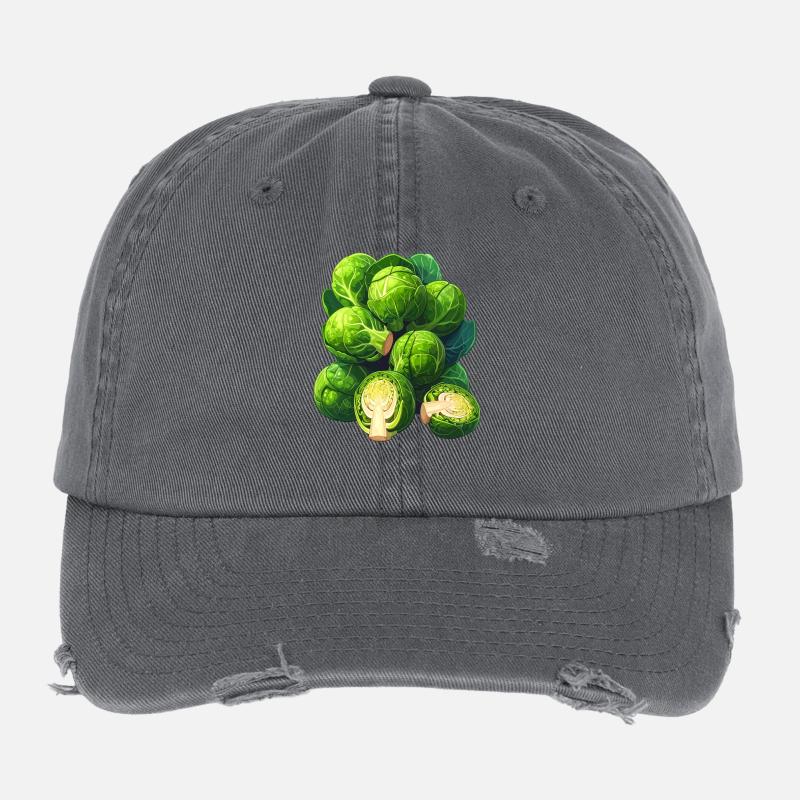 Brussels sprouts Flexfit Vintage Destroyed Cap