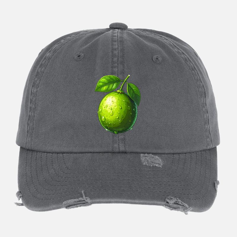 Lime Flexfit Vintage Destroyed Cap