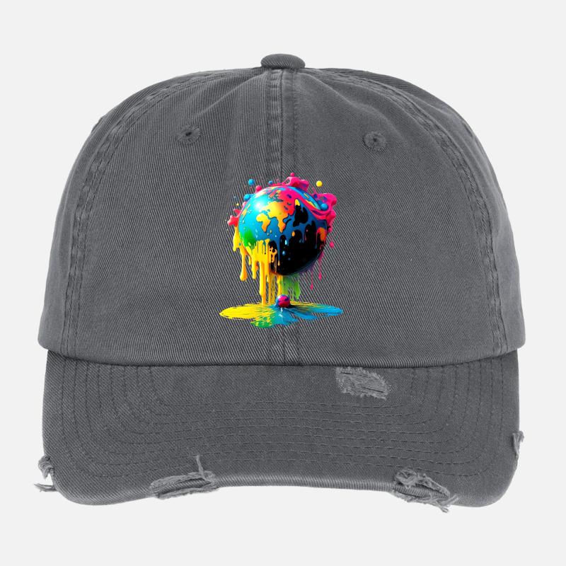 Globe - Earth - Globe Flexfit Vintage Destroyed Cap