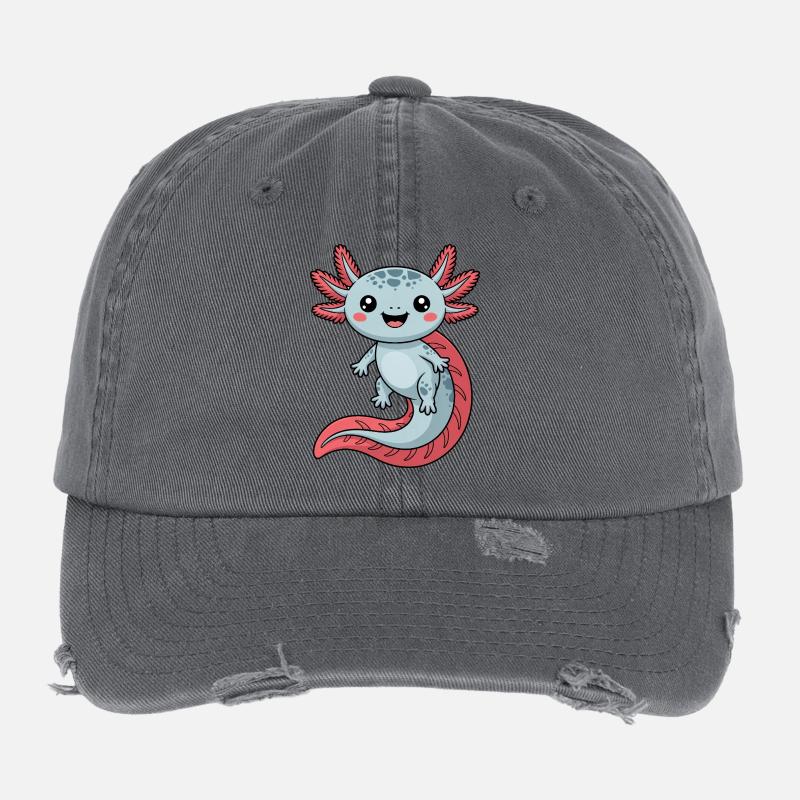 Axolotl Casquette vintage effet usé Flexfit
