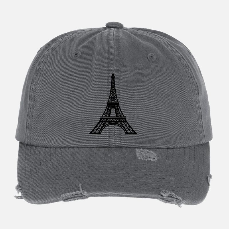 Eiffel Tower Flexfit Vintage Destroyed Cap