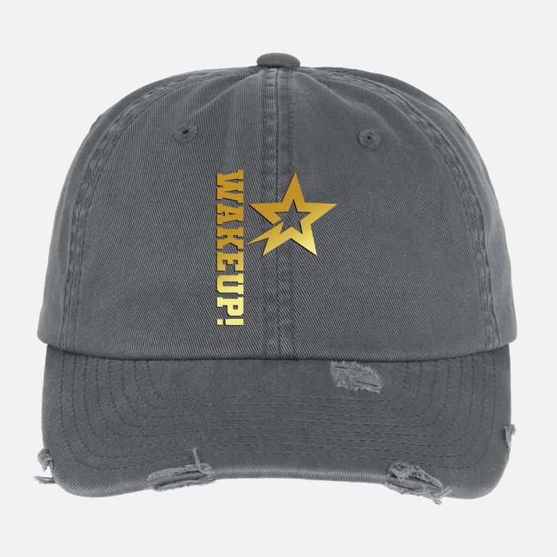 Wakeup Gold Star Limited Edition Tee Flexfit Vintage Destroyed Cap