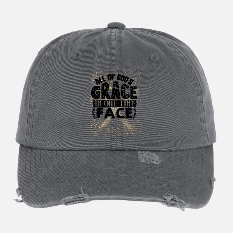 OneLine Gold Stars Glitter Effect Flexfit Vintage Destroyed Cap
