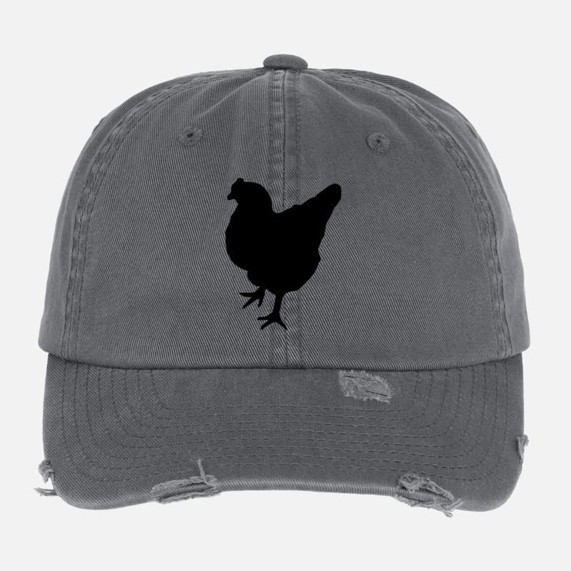 chicken Flexfit Vintage Destroyed Cap