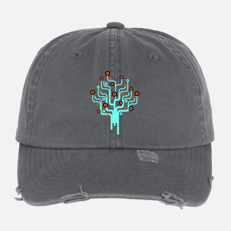 baum2_3f Casquette vintage effet usé Flexfit