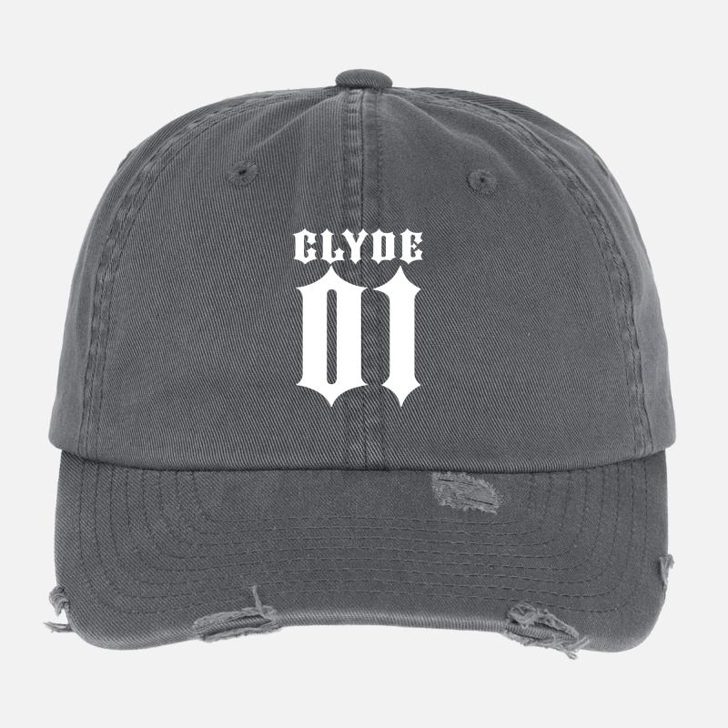 BONNIE QUEEN 01 geschenk CLYDE love 9 Flexfit Vintage Destroyed Cap