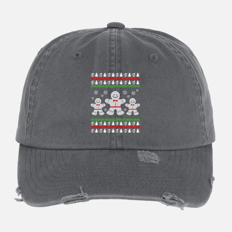 Petits gâteaux de Noël vilain petit cadeau de Noël Pull Casquette vintage effet usé Flexfit