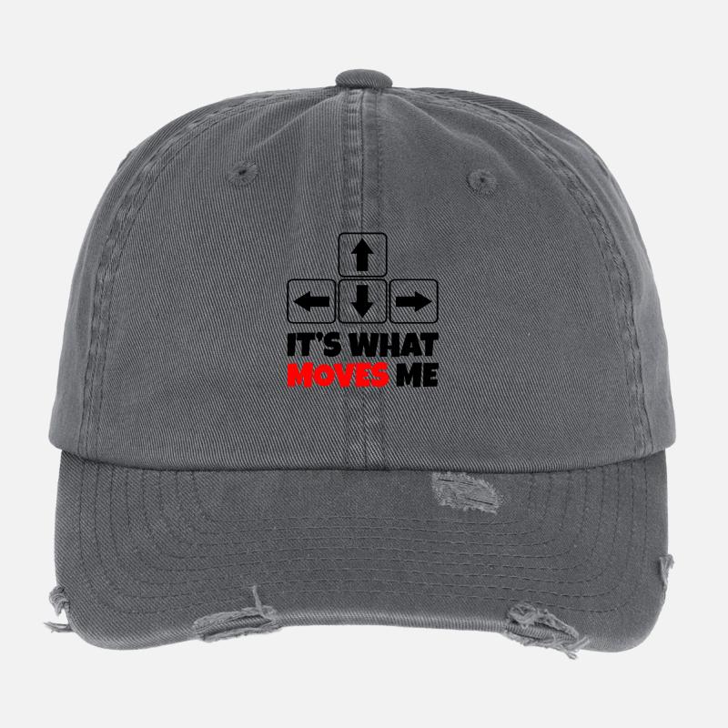 Clavier / il me déplace / Cadeau / Jouer Casquette vintage effet usé Flexfit