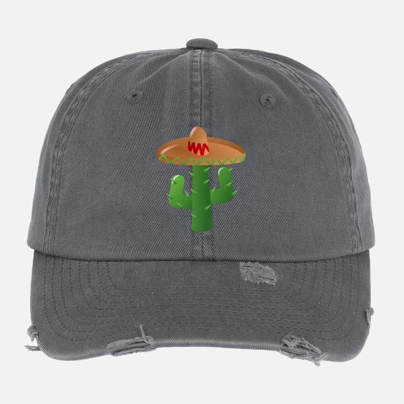 Cactus Mexican Flexfit Vintage Destroyed Cap