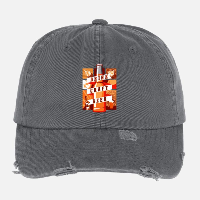Drink craft beer Flexfit Vintage Destroyed Cap