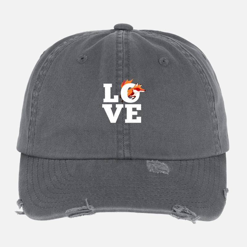 Fuchs Love Fox Flexfit Vintage Destroyed Cap