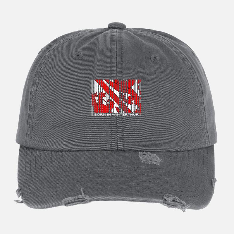 Né à Winterthur Casquette vintage effet usé Flexfit
