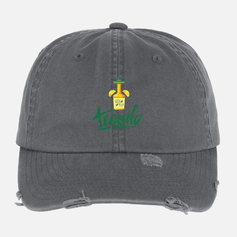 Tequila Geschenkidee Flexfit Vintage Destroyed Cap