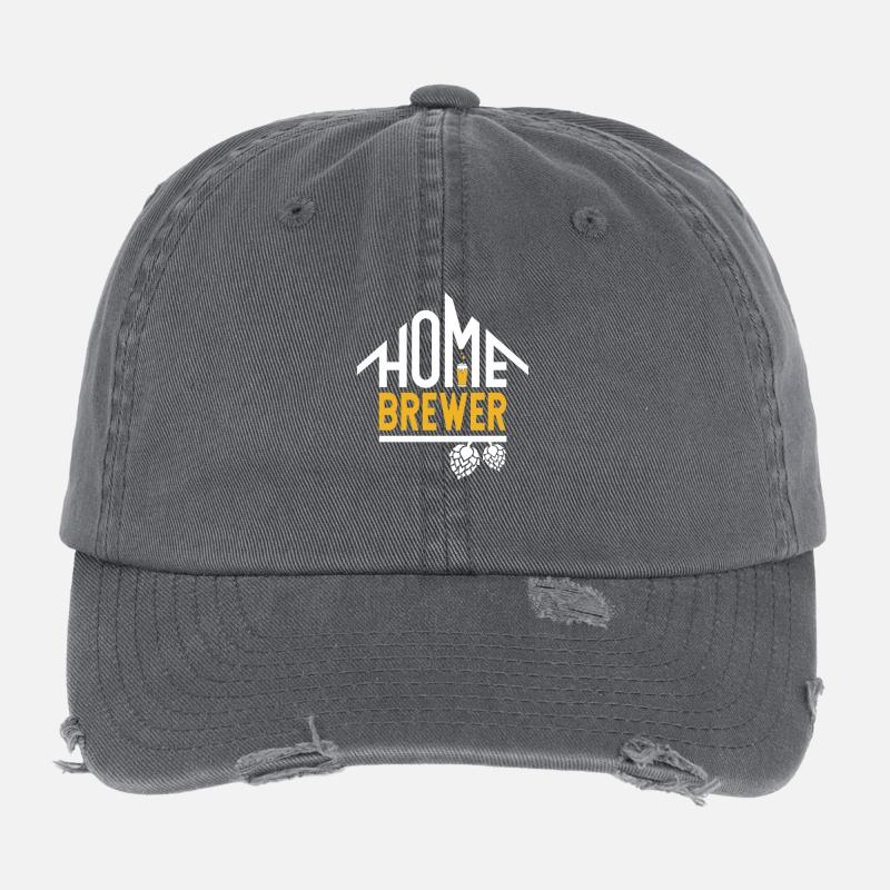 Logo du brasseur Hobby Casquette vintage effet usé Flexfit